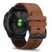 Спортивні годинник Garmin Fenix 6X Black DLC with Chestnut Leather Band 010-02157-14