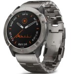 Спортивні годинник Garmin Fenix 6X Pro Solar Titanium with Vented Titanium Bracelet 010-02157-24