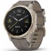 Спортивные часы Garmin Fenix 6S Light Gold-tone with Shale Gray Leather Band 010-02159-40