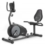 Горизонтальний велотренажер Hop-Sport HS-040L Root чорно-сріблястий