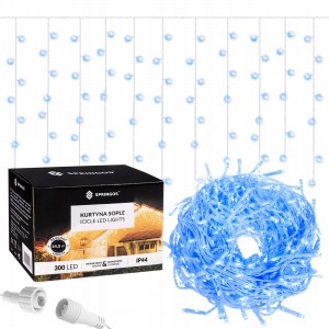 Гірлянда вулична (зовнішня) бахрома Springos 12 м 300 LED CL302 Blue