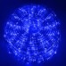 Гирлянда дюралайт уличная (наружная) Springos Rope Lights 10 м 240 LED CL1203 Blue