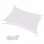 Тент-парус теневой для дома, сада и туризма Springos 4 x 3 м SN1033 Light Grey