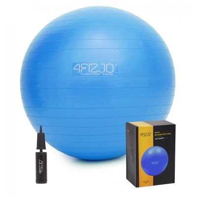 Мяч для фитнеса (фитбол) 4FIZJO 65 см Anti-Burst Blue (P-5907222931493)