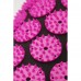 Килимок акупунктурний з валиком SportVida Аплікатор Кузнєцова 66 x 40 см SV-HK0352 Black/Pink