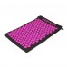 Килимок акупунктурний з валиком SportVida Аплікатор Кузнєцова 66 x 40 см SV-HK0352 Black/Pink