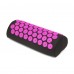 Килимок акупунктурний з валиком SportVida Аплікатор Кузнєцова 66 x 40 см SV-HK0352 Black/Pink