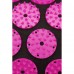 Килимок акупунктурний з валиком SportVida Аплікатор Кузнєцова 66 x 40 см SV-HK0352 Black/Pink