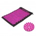Килимок акупунктурний з валиком SportVida Аплікатор Кузнєцова 66 x 40 см SV-HK0352 Black/Pink