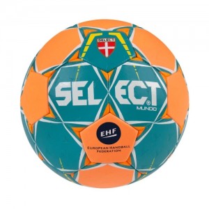 Мяч гандбольный SELECT Mundo (213) зелен/оранж, 3