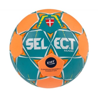 Мяч гандбольный SELECT Mundo (213) зелен/оранж, 3