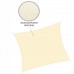 Тент-парус теневой для дома, сада и туризма Springos 4 x 4 м SN1024 Light Yellow