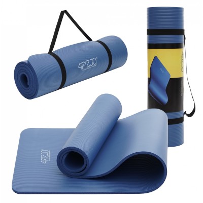 Коврик (мат) спортивный 4FIZJO NBR 180 x 60 x 1 см для йоги и фитнеса Navy Blue (P-5907739316974)
