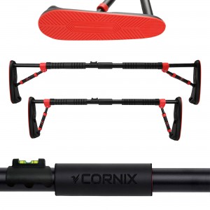 Турник раздвижной Cornix Elite 100-140 см XR-0291 Black/Red