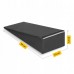 Клин для реабілітації та масажу 4FIZJO 54 x 22 x 12 см Black (P-5905973403030)