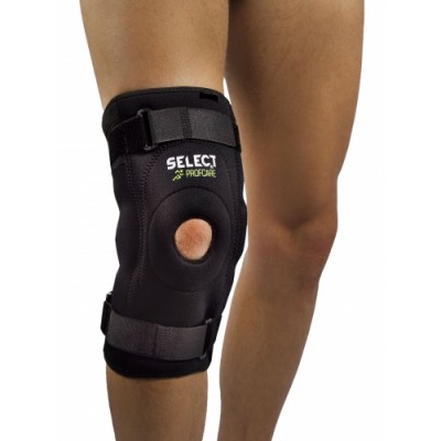 Наколенник SELECT 6204 Knee support with side splints (010) чёрный