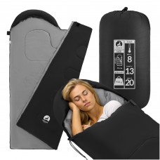 Спальный мешок (спальник) одеяло Mountain Goat 2 в 1 Standard 8 ...+20°C R Black/Grey (P-5905973400954)