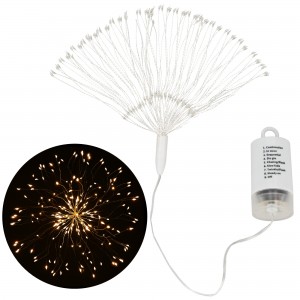 Гирлянда фейерверк на батарейках Springos 3D 100 LED CL0181 Warm White Гирлянда фейерверк на батарейках Springos 3D 100 LED CL0181 Warm White