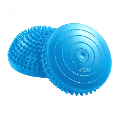 Напівсфера масажна балансувальна 4FIZJO Balance Pad 16 см 2 шт масажер для ніг, стоп Blue (P-5907739310491)