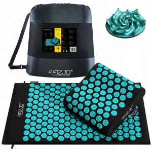 Коврик акупунктурный с подушкой 4FIZJO Ergo Mat Black/Blue (P-5907739313911)