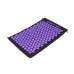 Килимок акупунктурний з валиком SportVida Аплікатор Кузнєцова 66 x 40 см SV-HK0408 Black/Violet