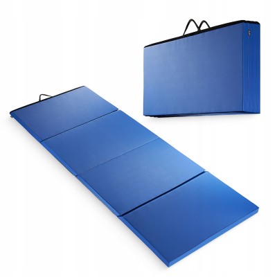 Мат гімнастичний складаний 4FIZJO XL 240 x 120 x 5 см Blue (P-5907739319715)