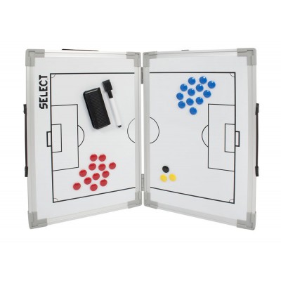 Расскладная тактическая доска SELECT Tactics board foldable - football (001) белый, 60х90