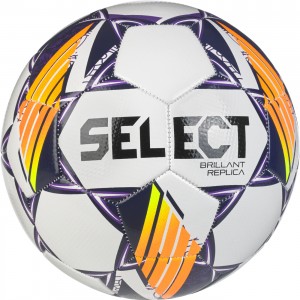 Мяч футбольний (дитячий) SELECT Brillant Replica v24 (096) біло/фіолет, 3