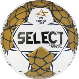 М’яч гандбольний SELECT Ultimate Replica EHF Champions League v24 ((990) біло/золотий) р.0 М’яч гандбольний SELECT Ultimate Replica EHF Champions League v24 ((990) біло/золотий) р.0