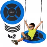 Гойдалка-гніздо кругла 4FIZJO L 100 см Black/Blue (P-5907739314529)