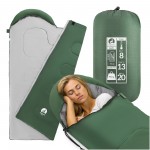 Спальний мішок (спальник) ковдра Mountain Goat 2 в 1 Standard 8 ...+20°C R Olive/Grey