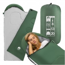 Спальный мешок (спальник) одеяло Mountain Goat 2 в 1 Standard 8 ...+20°C R Olive/Grey (P-5905973400961)