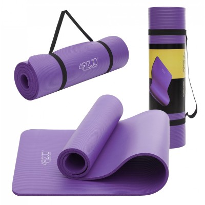 Килимок (мат) спортивний 4FIZJO NBR 180 x 60 x 1 см для йоги та фітнесу Violet (P-5907222931530)