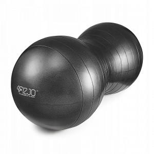 Мяч для фитнеса (арахис) 4FIZJO Air Ball Peanut 45 x 90 см Anti-Burst Black