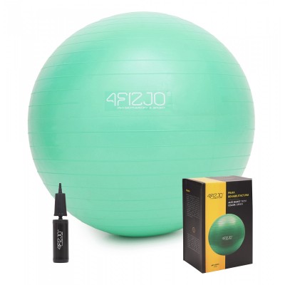 М'яч для фітнесу (фітбол) 4FIZJO 75 см Anti-Burst Green (P-5907222931189)