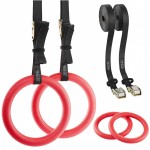 Гимнастические кольца 4FIZJO из ABS пластика, регулируемые Red (P-5907739314871)