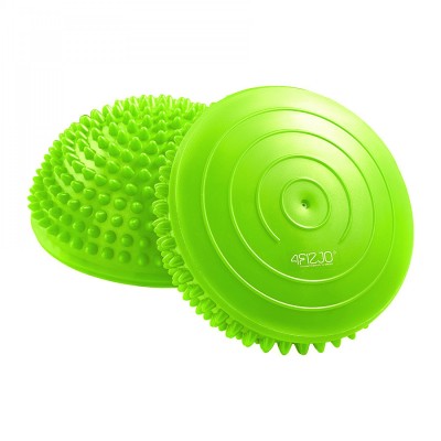 Напівсфера масажна балансувальна 4FIZJO Balance Pad 16 см 2 шт масажер для ніг, стоп Green (P-5907739310507)