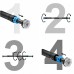 Турник раздвижной 4FIZJO 66-100 см Black/Blue (P-5907739314758)
