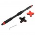 Турник раздвижной для дома Cornix Pro+ 65-100 см XR-0286 Black/Red