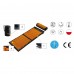 Коврик акупунктурный с валиком 4FIZJO Classic Mat XL Аппликатор Кузнецова Black/Orange (P-5907222931776)