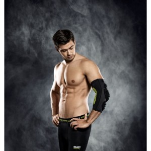 Налокітник SELECT 6650 Compression elbow support - handball чорний (XS, S, M, L, XL, XXL)