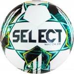 Мяч футбольный SELECT Match DB v23 (338) бел/зелёный, 5