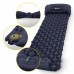 Килимок надувний Mountain Goat 190 x 58 x 5 см з вбудованим насосом Navy Blue (P-5905973400916)