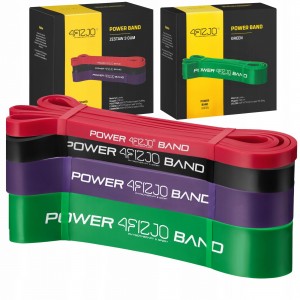 Эспандер-петля 4FIZJO Power Band 6-36 кг резина для фитнеса и спорта, набор 4 шт Mix (P-5907222931844)