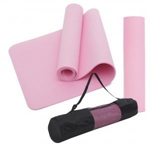 Коврик (мат) спортивный SportVida TPE 183x61x1 см SV-EZ0060 Pink