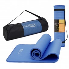 Коврик спортивный Cornix NBR 183 x 61 x 1 cм для йоги и фитнеса XR-0096 Blue/Blue