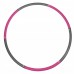 Обруч массажный Hula Hoop SportVida 90 см SV-HK0215 Grey/Pink