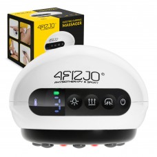 Масажна вакуумна банка 4FIZJO акумуляторна з ІЧ прогріванням White (P-5907739318688)