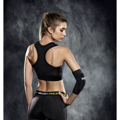 Налокотник компрессионный SELECT 6651 Compression elbow support - handball youth (010) чёрный