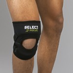 Наколенник SELECT 6207 Knee support for jumper's knee черн/зел (XS, S, M, L, XL, XXL)
